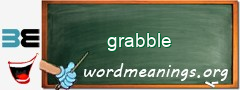 WordMeaning blackboard for grabble